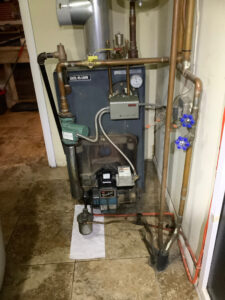 gas boiler that needs repair